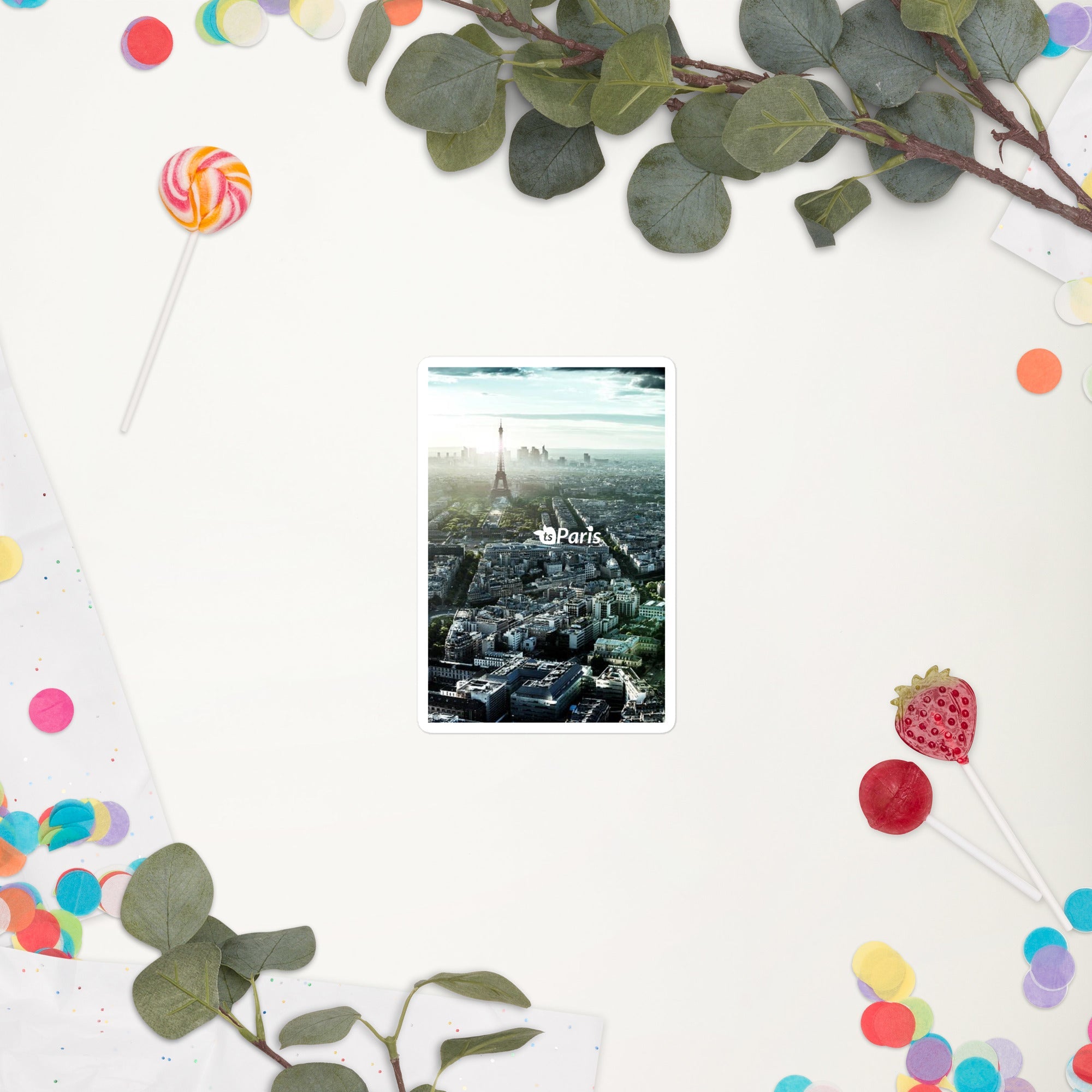 tsgabrielle® • Paris - Vista Panorâmica • Adesivo sem Bolhas • 3 Tamanhos