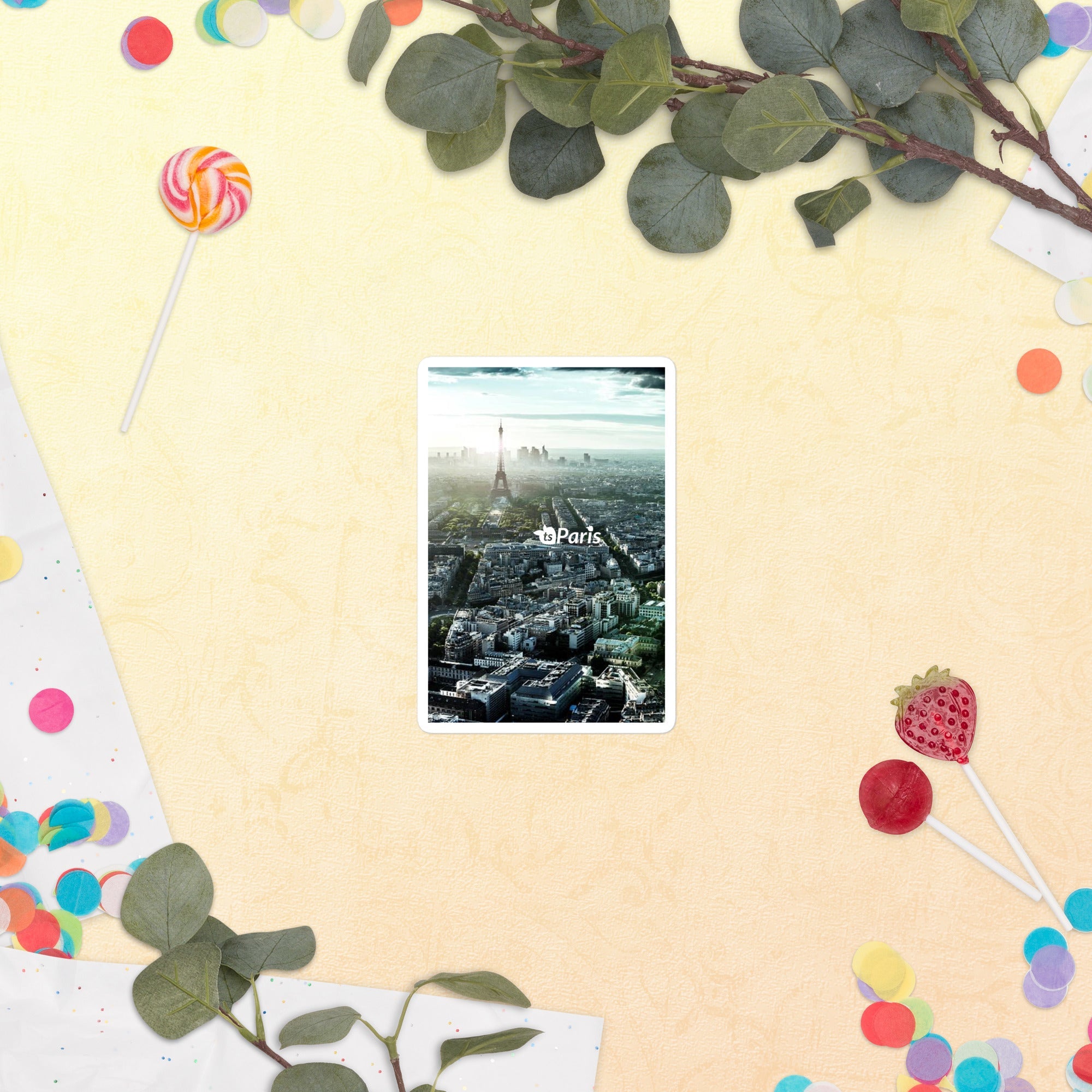 tsgabrielle® • Paris - Vista Panorâmica • Adesivo sem Bolhas • 3 Tamanhos