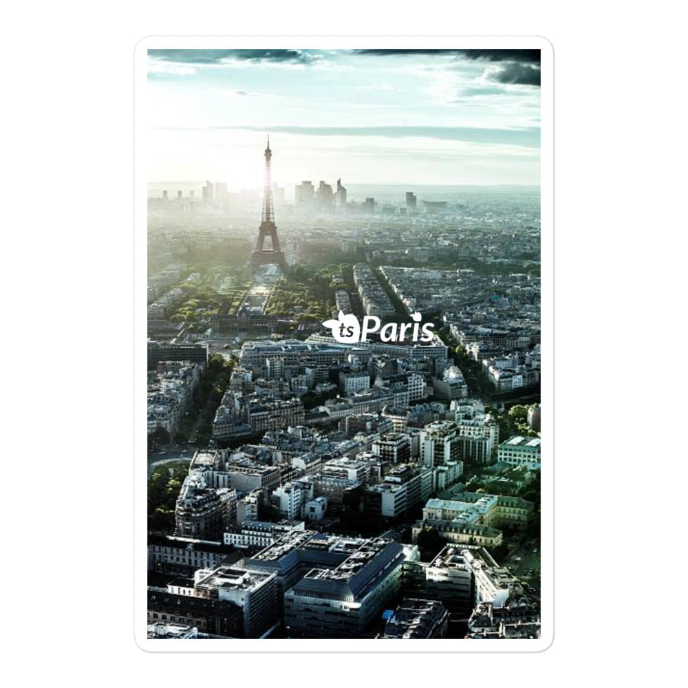 tsgabrielle® • Paris - Vista Panorâmica • Adesivo sem Bolhas • 3 Tamanhos