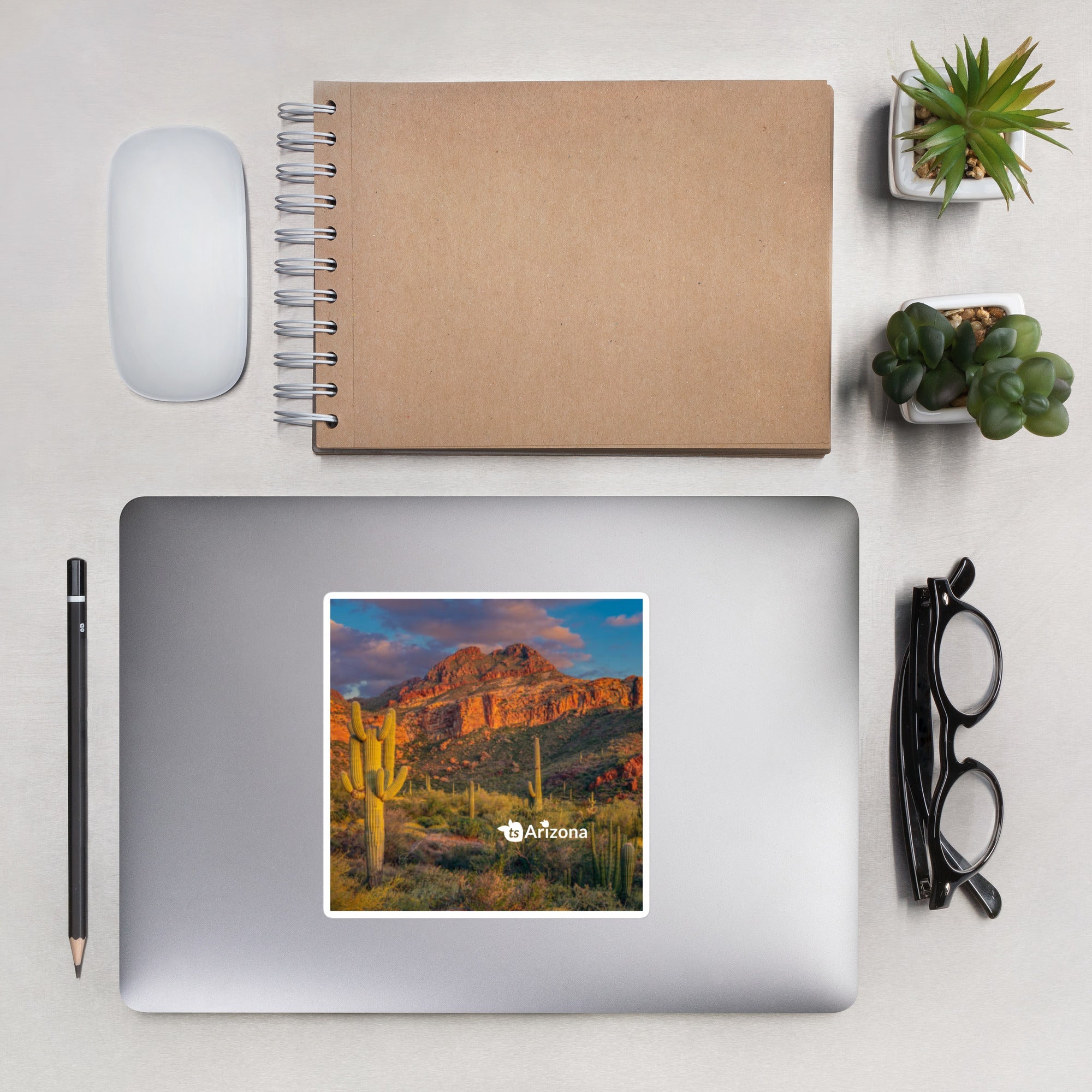 tsgabrielle® • Arizona - Cordilheira de Tucson • Adesivo sem bolhas • 3 tamanhos