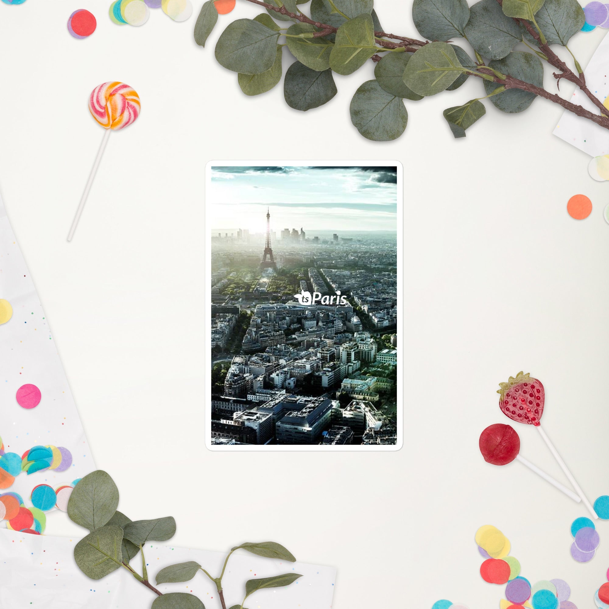 tsgabrielle® • Paris - Vista Panorâmica • Adesivo sem Bolhas • 3 Tamanhos