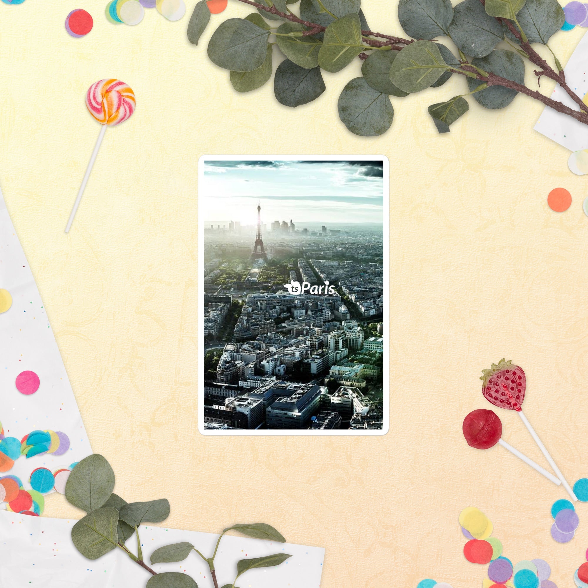 tsgabrielle® • Paris - Vista Panorâmica • Adesivo sem Bolhas • 3 Tamanhos