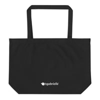 tsgabrielle® • Paris - Da Vinci • Bolsa Tote Grande • Preta • Algodão Orgânico