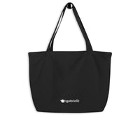tsgabrielle® • Paris - Da Vinci • Bolsa Tote Grande • Preta • Algodão Orgânico
