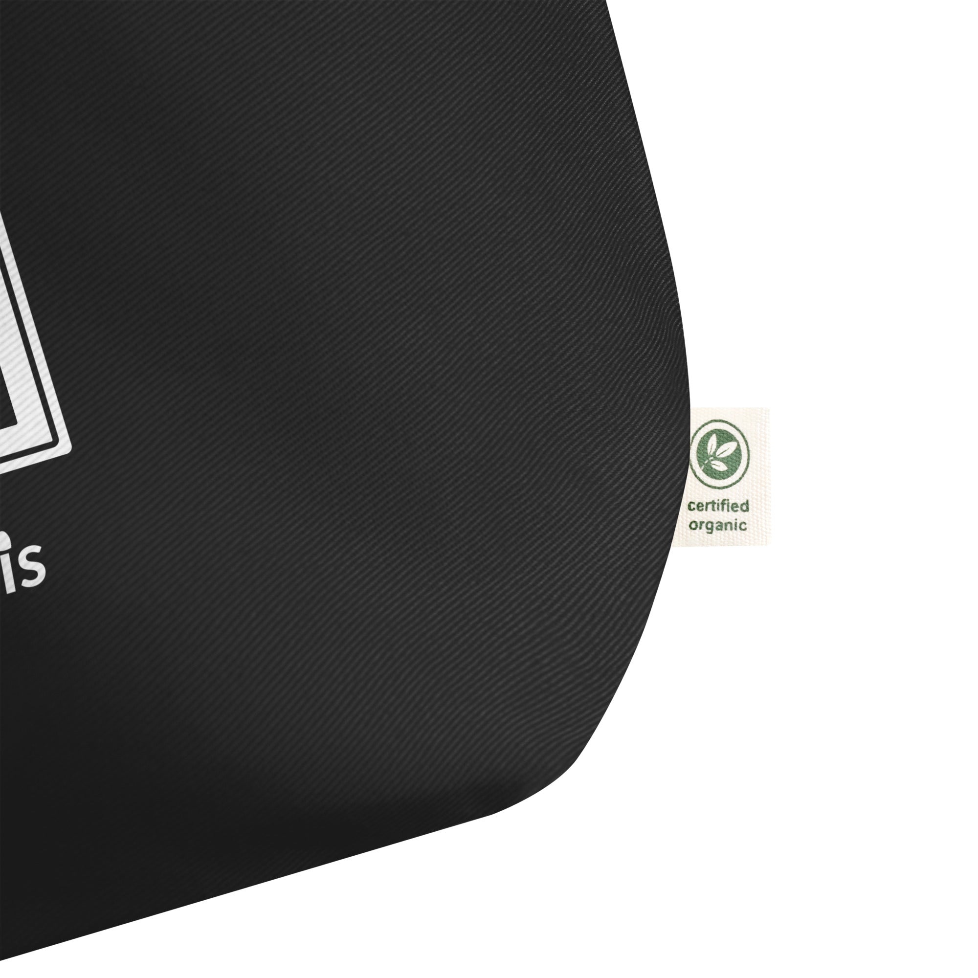 tsgabrielle® • Paris - Da Vinci • Bolsa Tote Grande • Preta • Algodão Orgânico