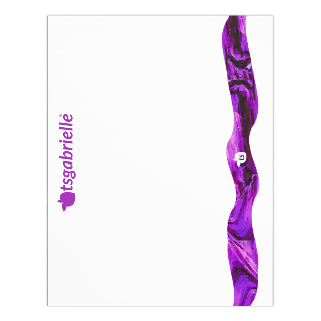 tsgabrielle® • Bloco de notas • Branco • 3 tamanhos