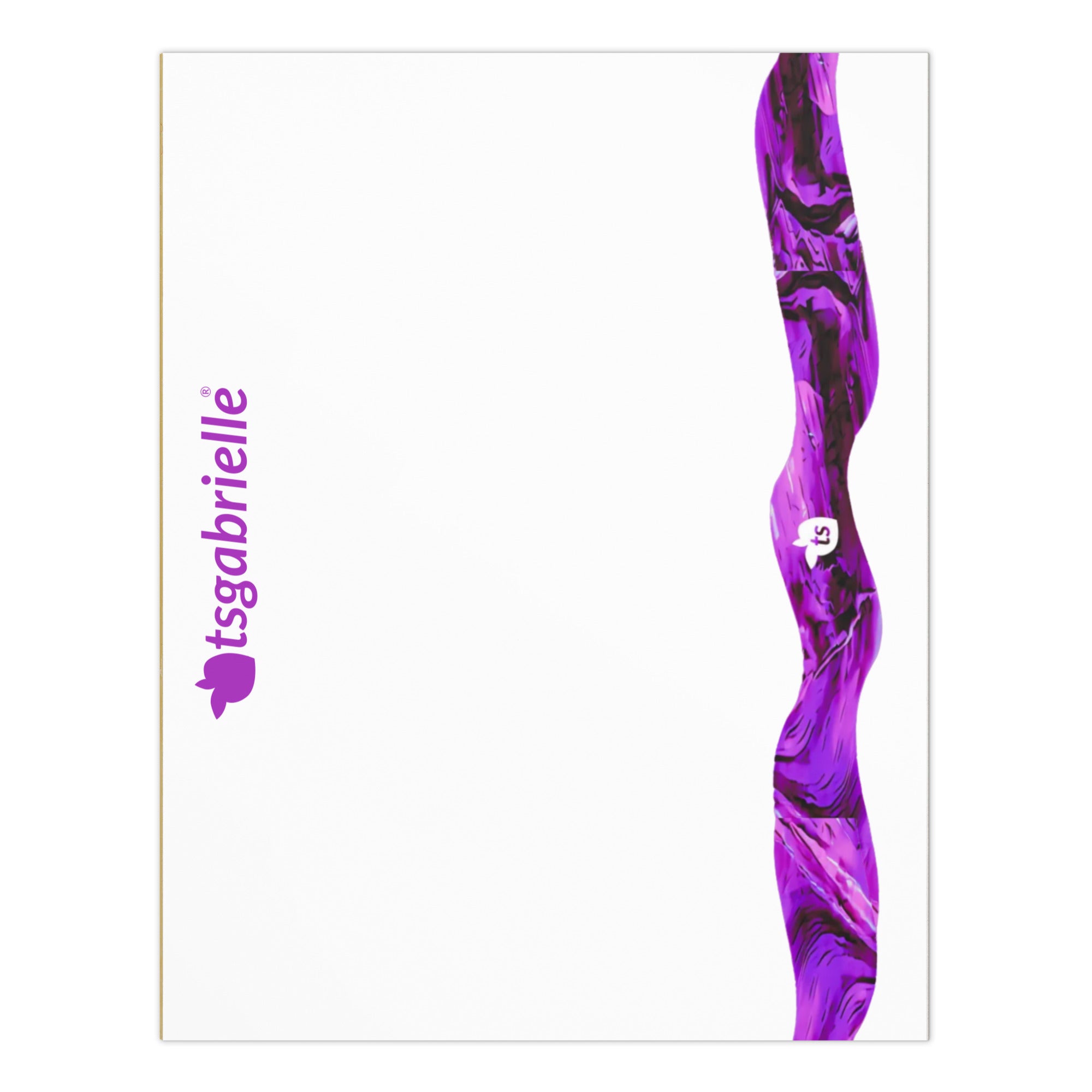tsgabrielle® • Bloco de notas • Branco • 3 tamanhos