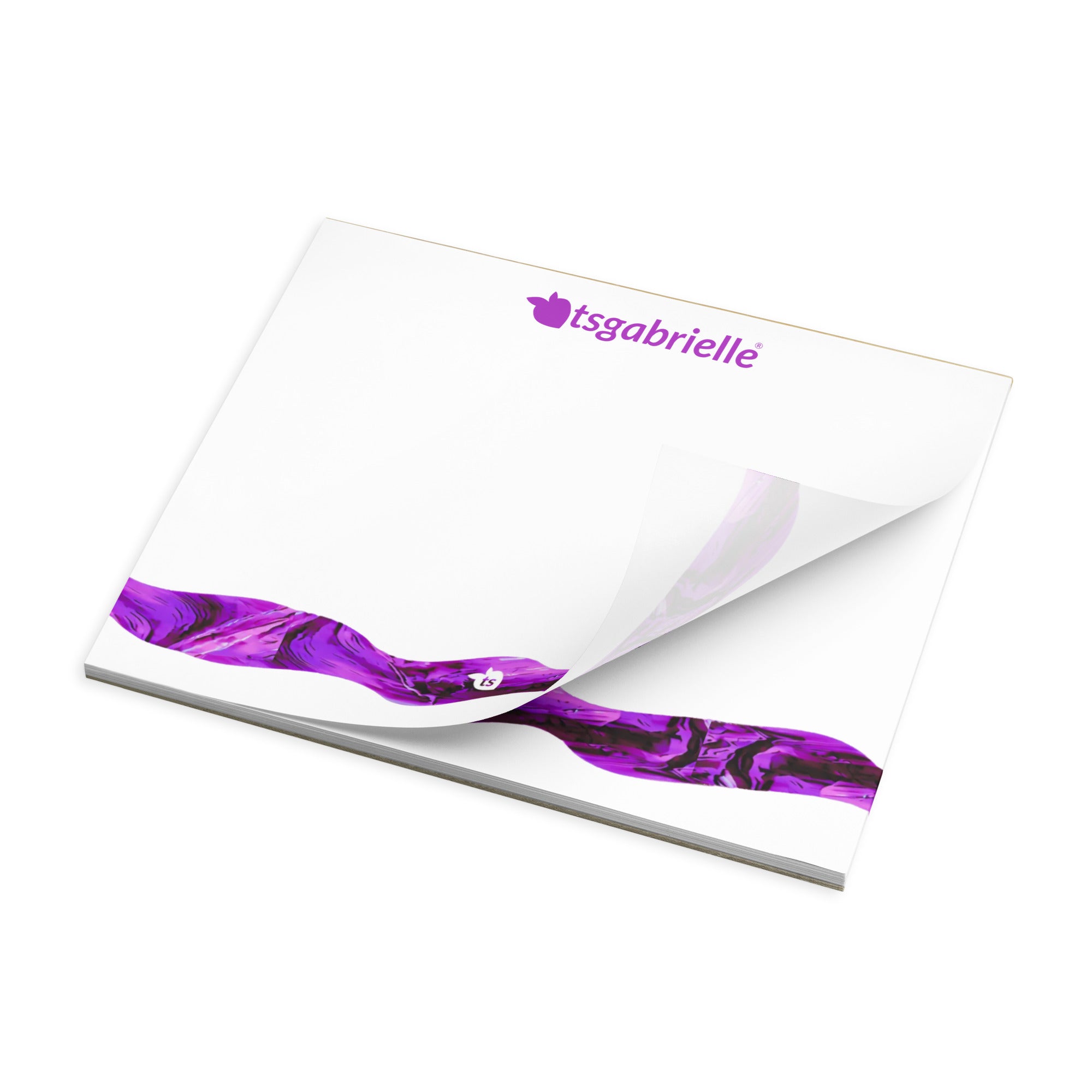 tsgabrielle® • Bloco de notas • Branco • 3 tamanhos