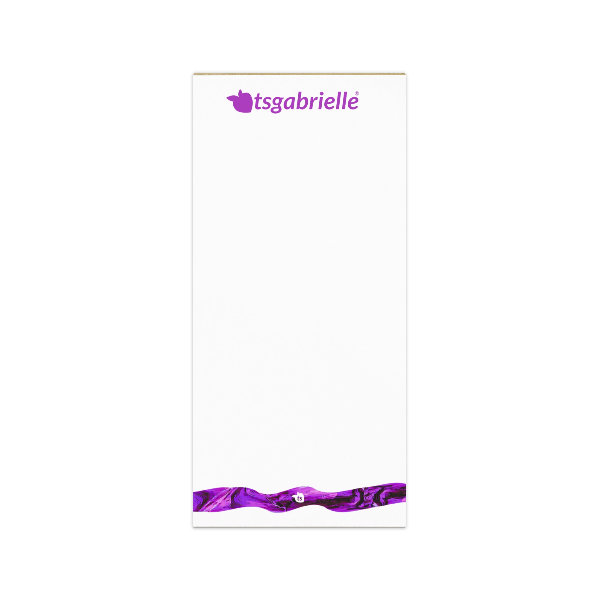 tsgabrielle® • Bloco de notas • Branco • 3 tamanhos