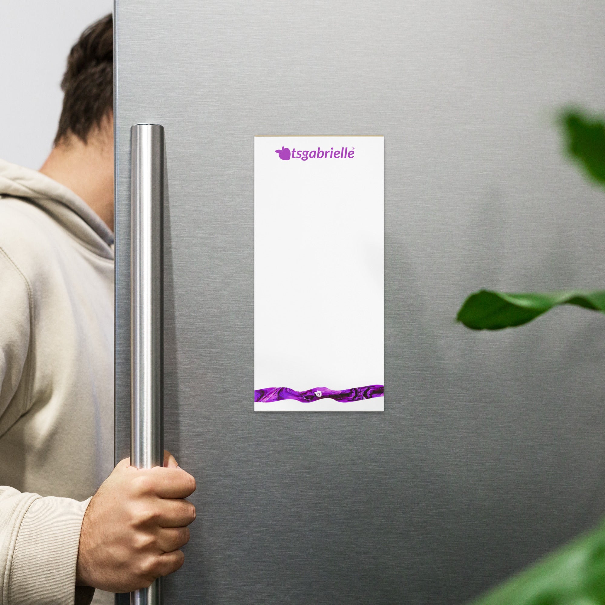 tsgabrielle® • Bloco de notas • Branco • 3 tamanhos