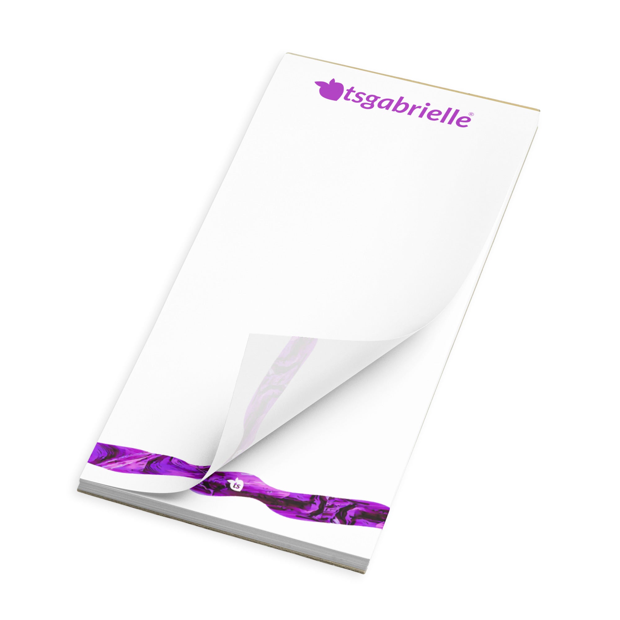 tsgabrielle® • Bloco de notas • Branco • 3 tamanhos