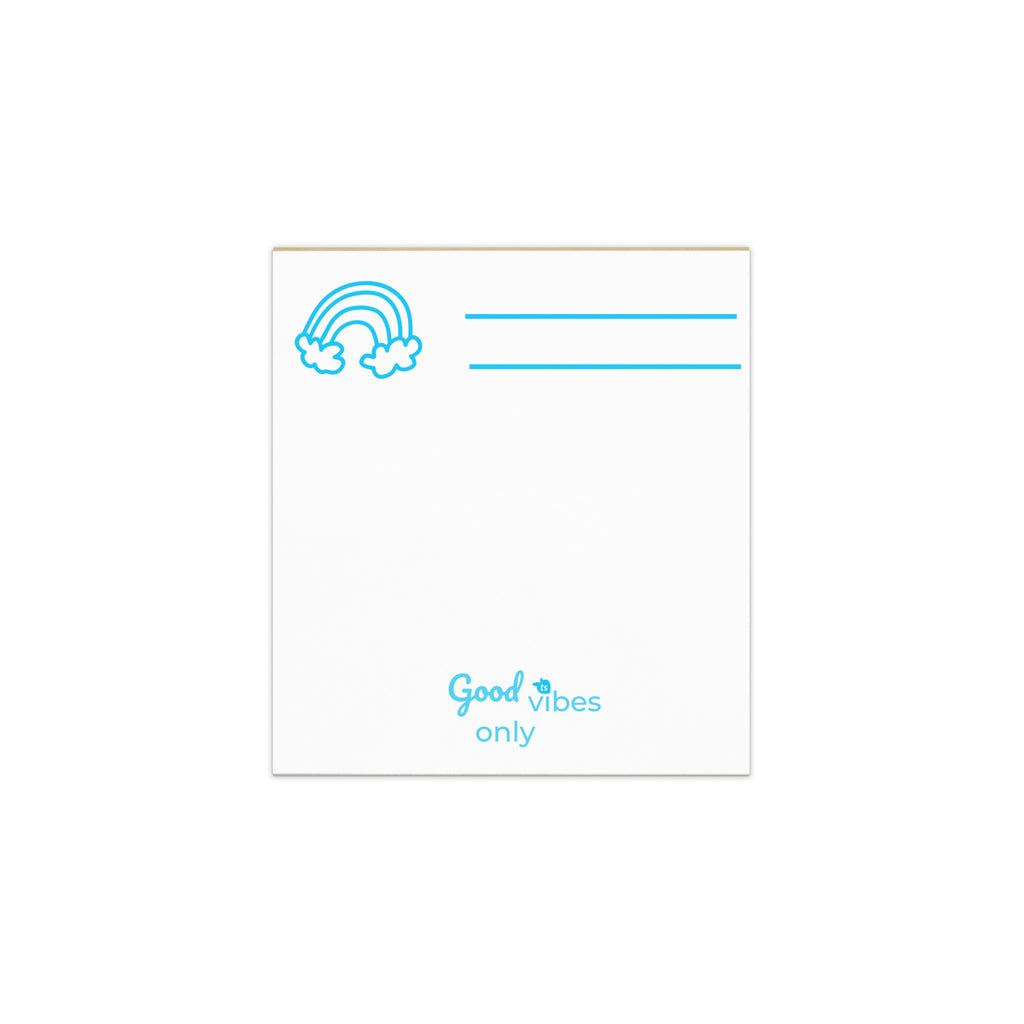 313 - tsgabrielle® • Good Vibes Only • Bloco de notas • Branco • 3 tamanhos