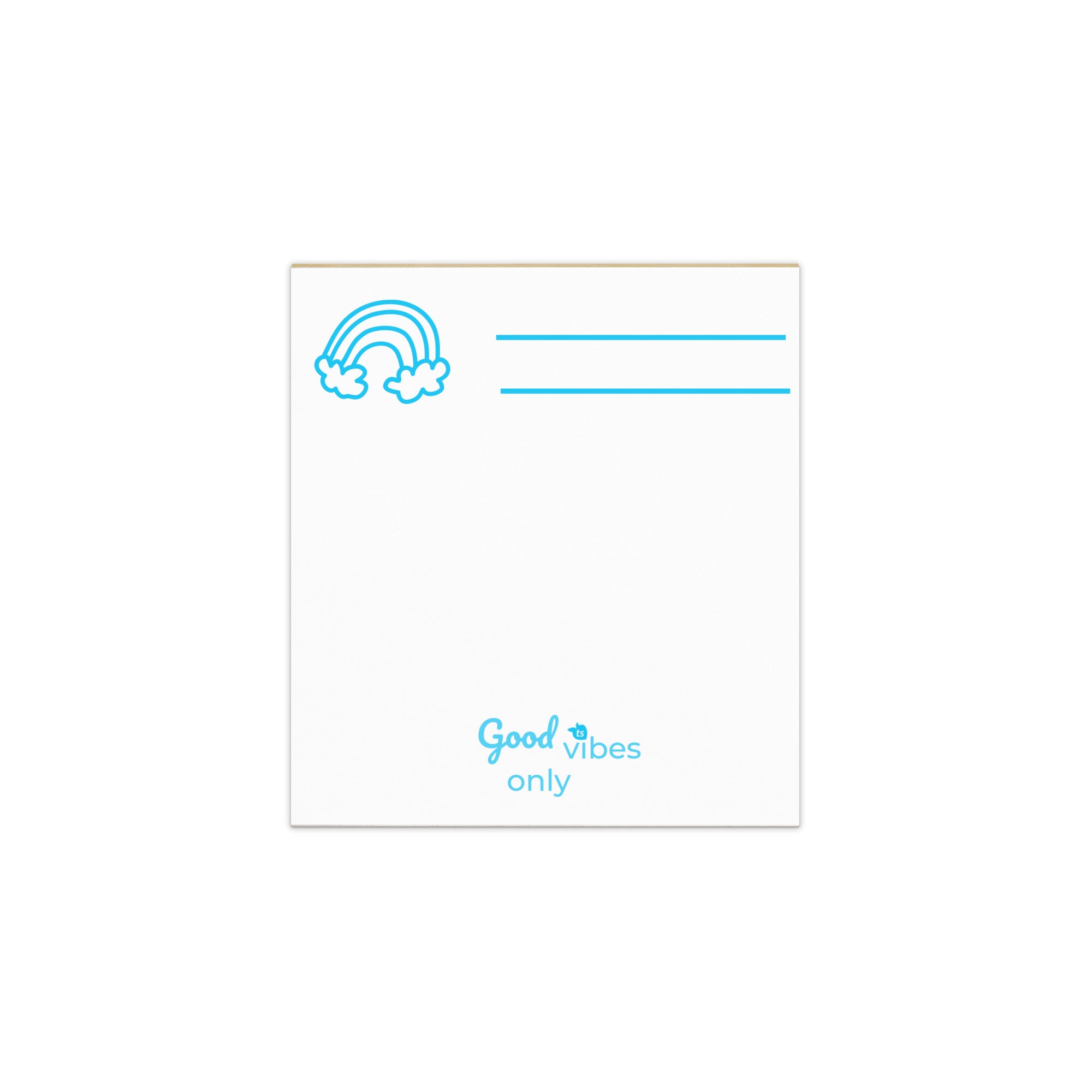 313 - tsgabrielle® • Good Vibes Only • Bloco de notas • Branco • 3 tamanhos