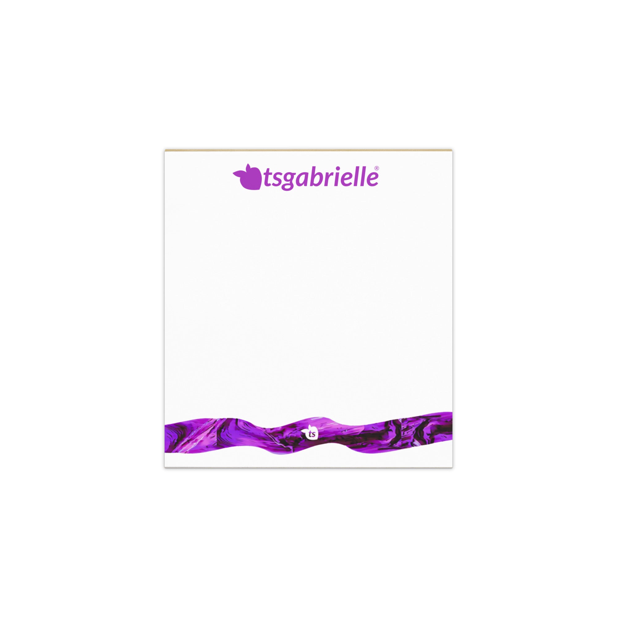 tsgabrielle® • Bloco de notas • Branco • 3 tamanhos