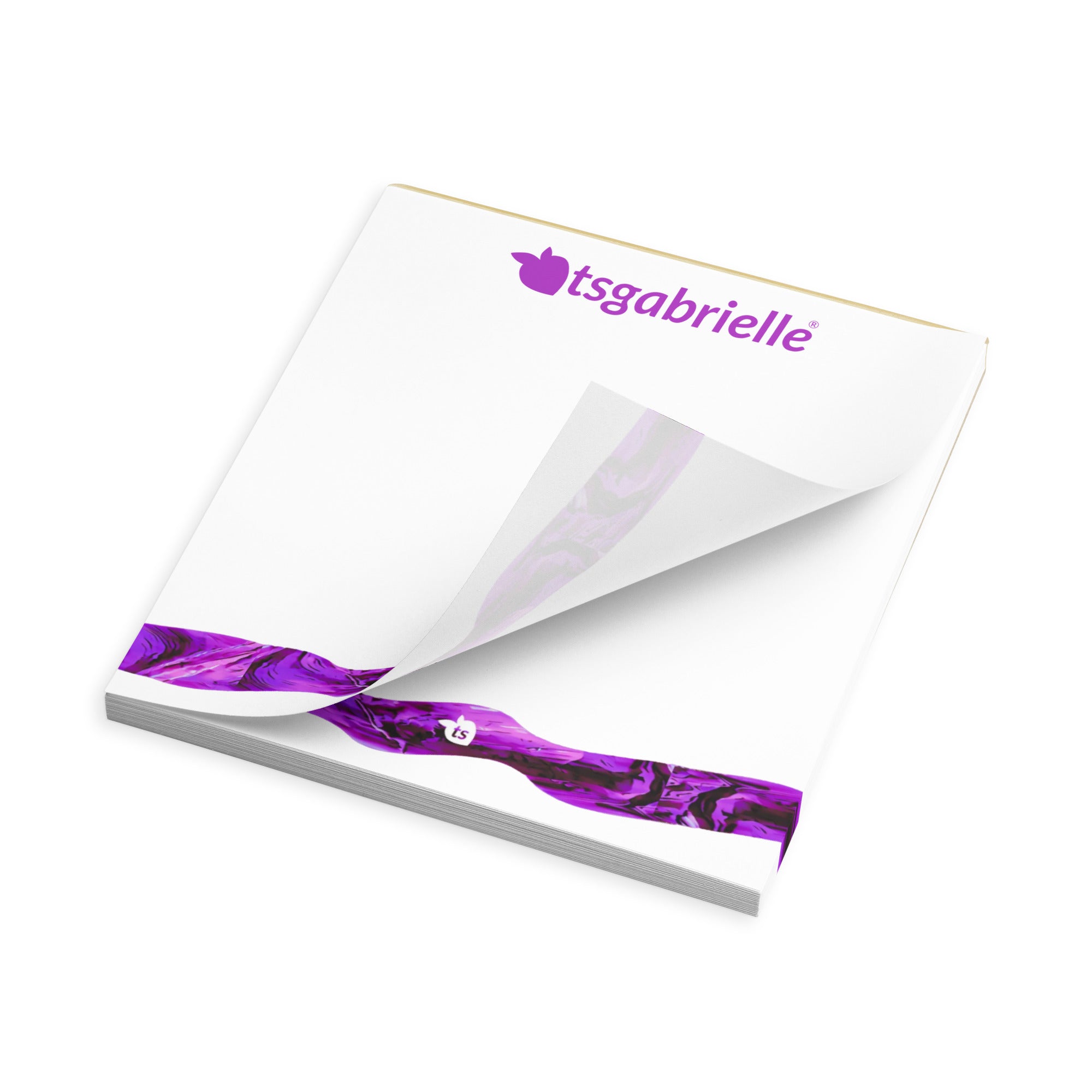 tsgabrielle® • Bloco de notas • Branco • 3 tamanhos