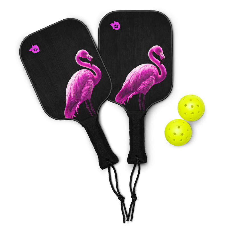 tsgabrielle® • Flamant 🦩 Rosa • Conjunto de Raquetes de Pickleball