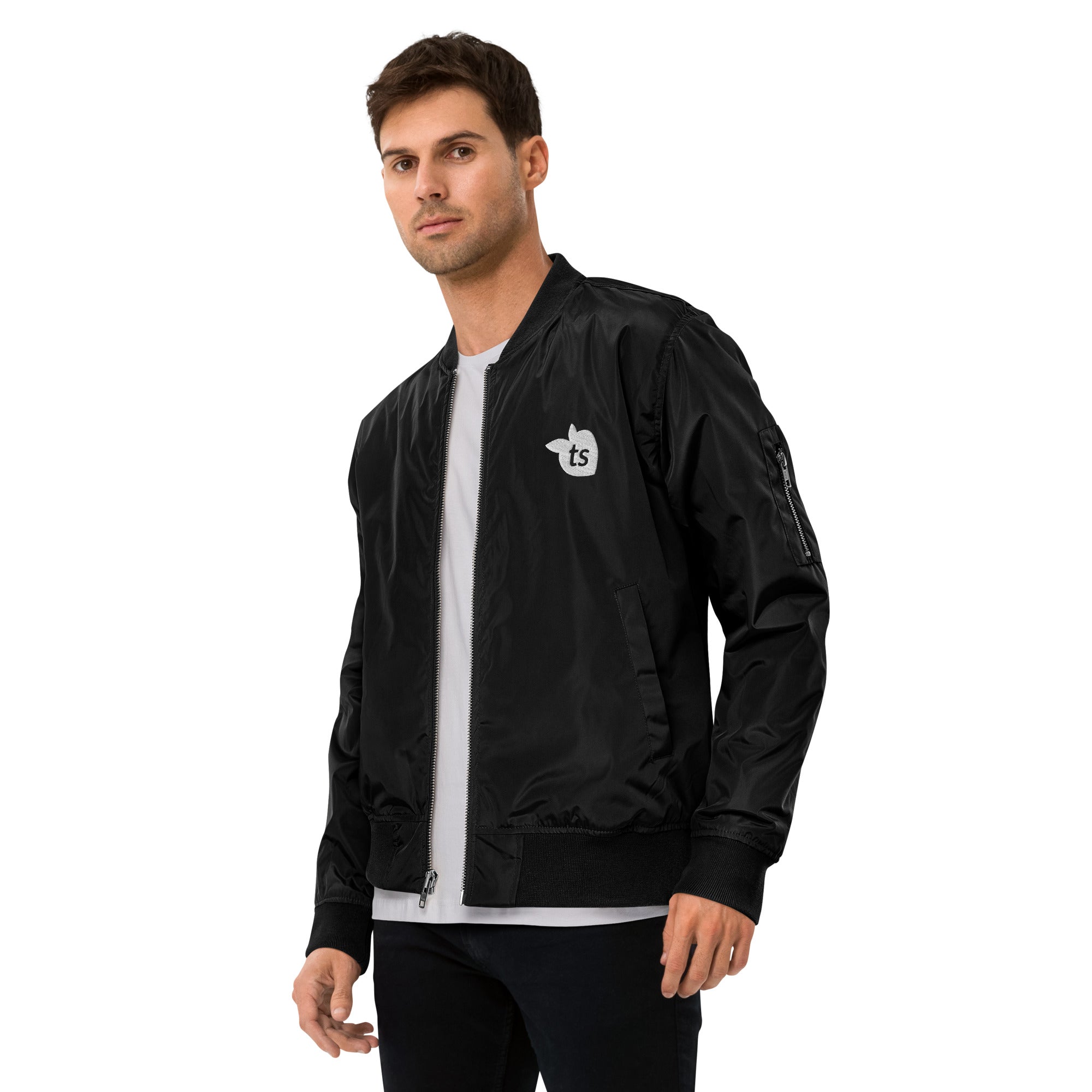 tsgabrielle® • Masculino • Jaqueta Bomber Premium • Preto