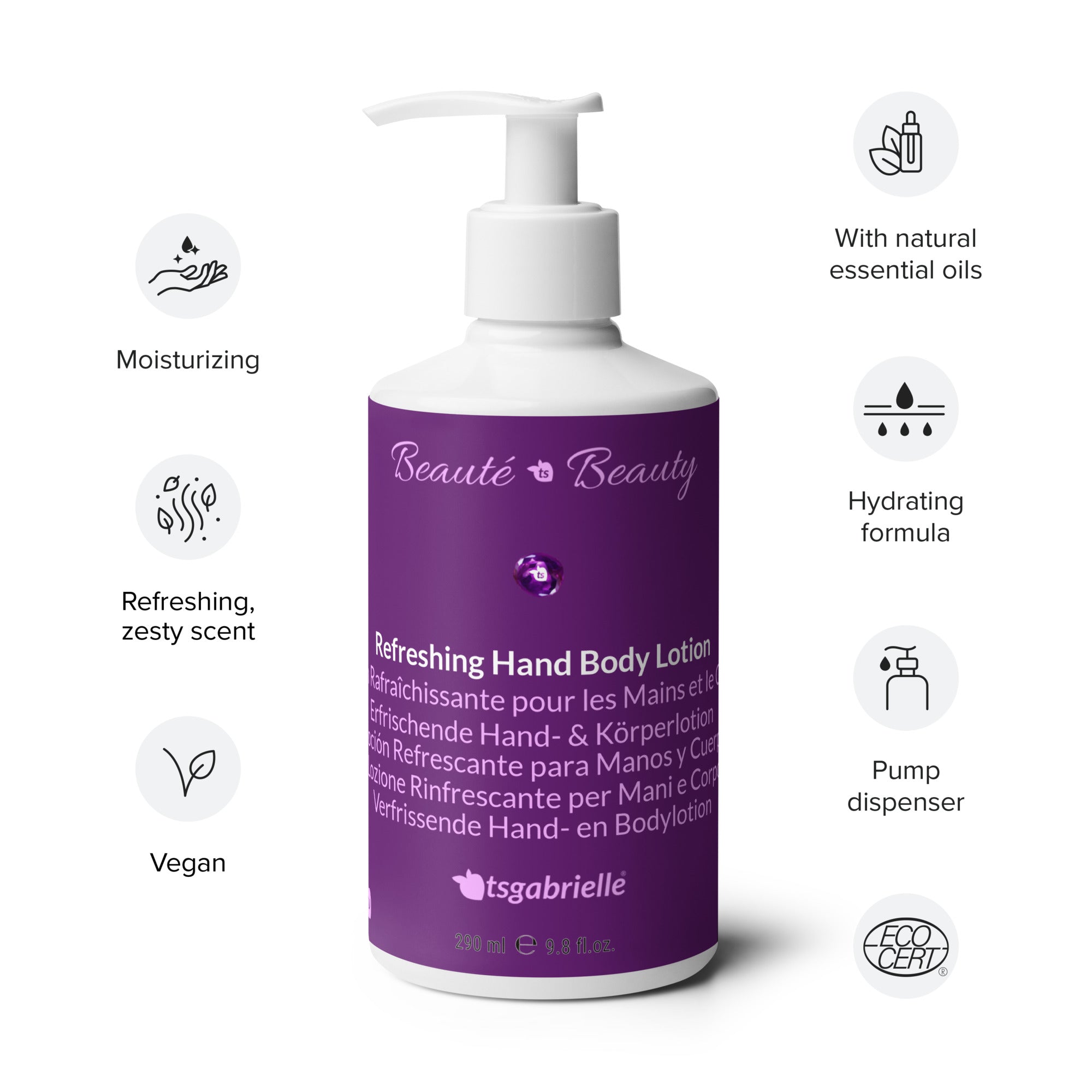 tsgabrielle • Beauté • Beleza • Loção Refrescante para Mãos e Corpo • 290 ml