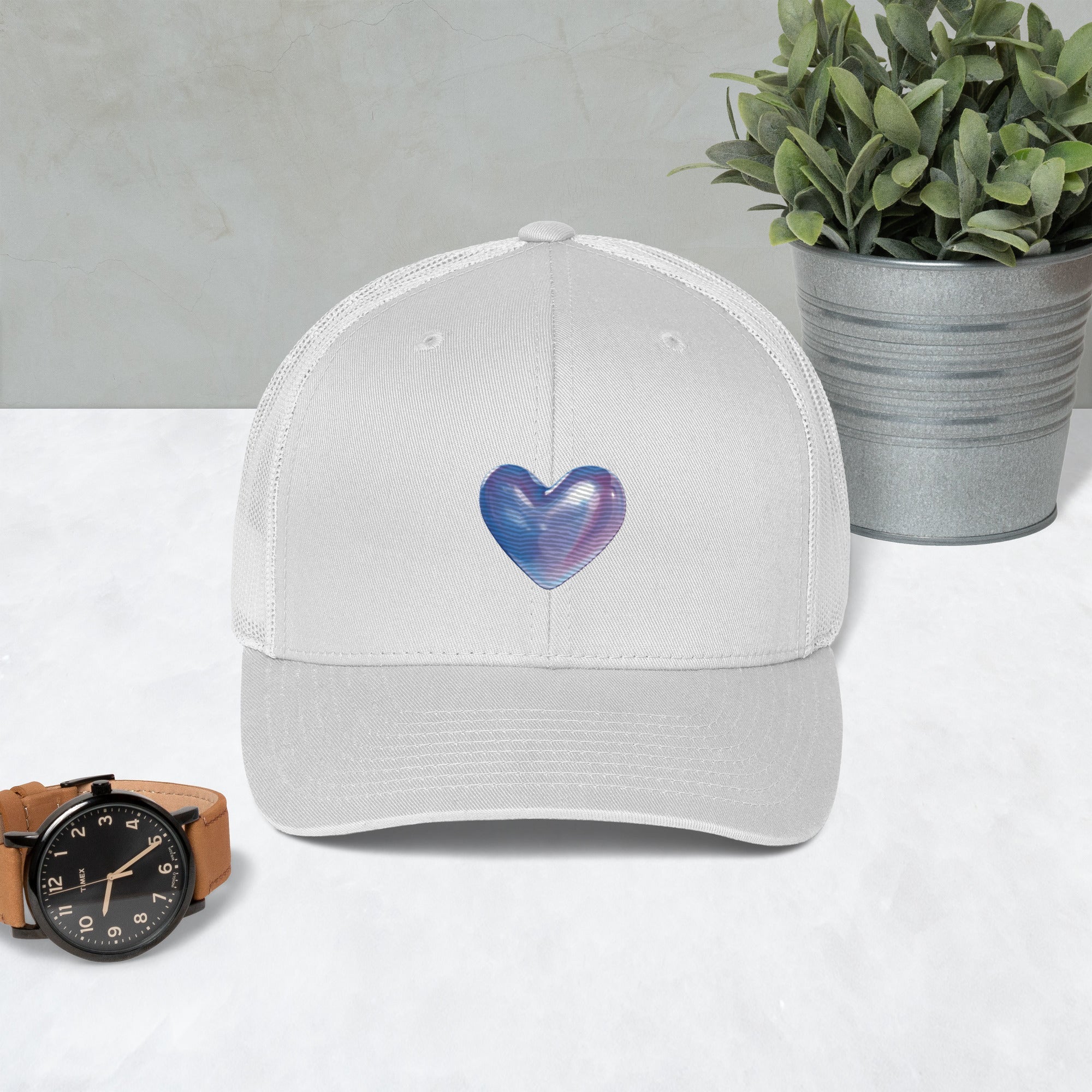 tsgabrielle® • TransLove • Boné Trucker • Branco