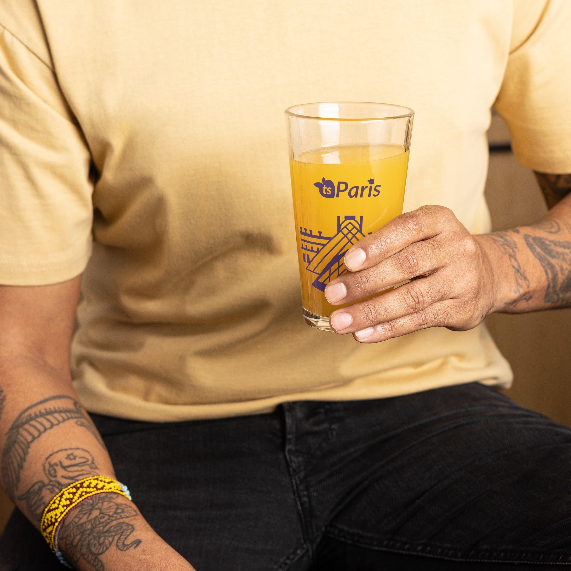 tsgabrielle® • Paris - Pirâmide do Louvre • Copo Shaker Pint • 473 ml