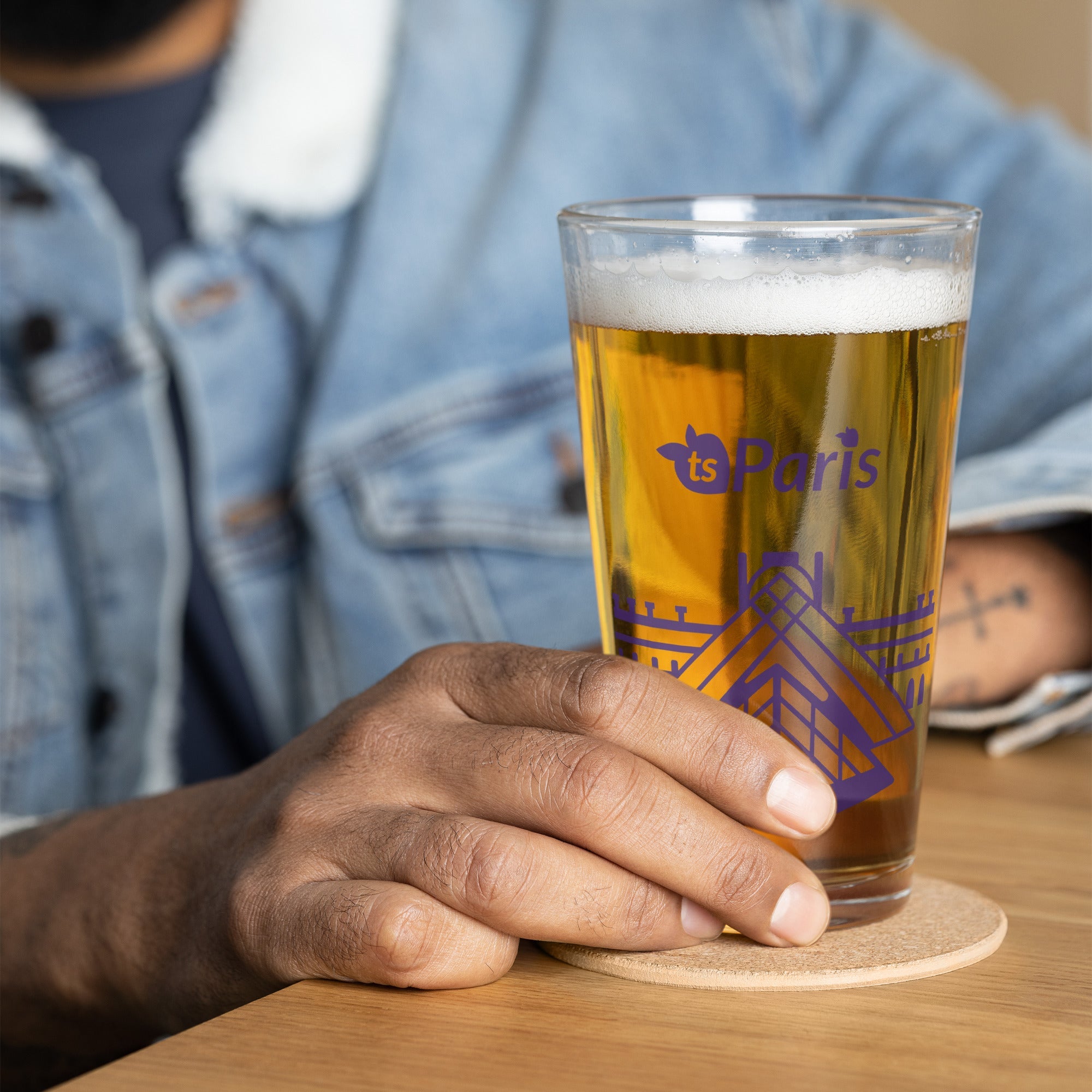 tsgabrielle® • Paris - A Pirâmide do Louvre • Copo Shaker Pint • 16 oz