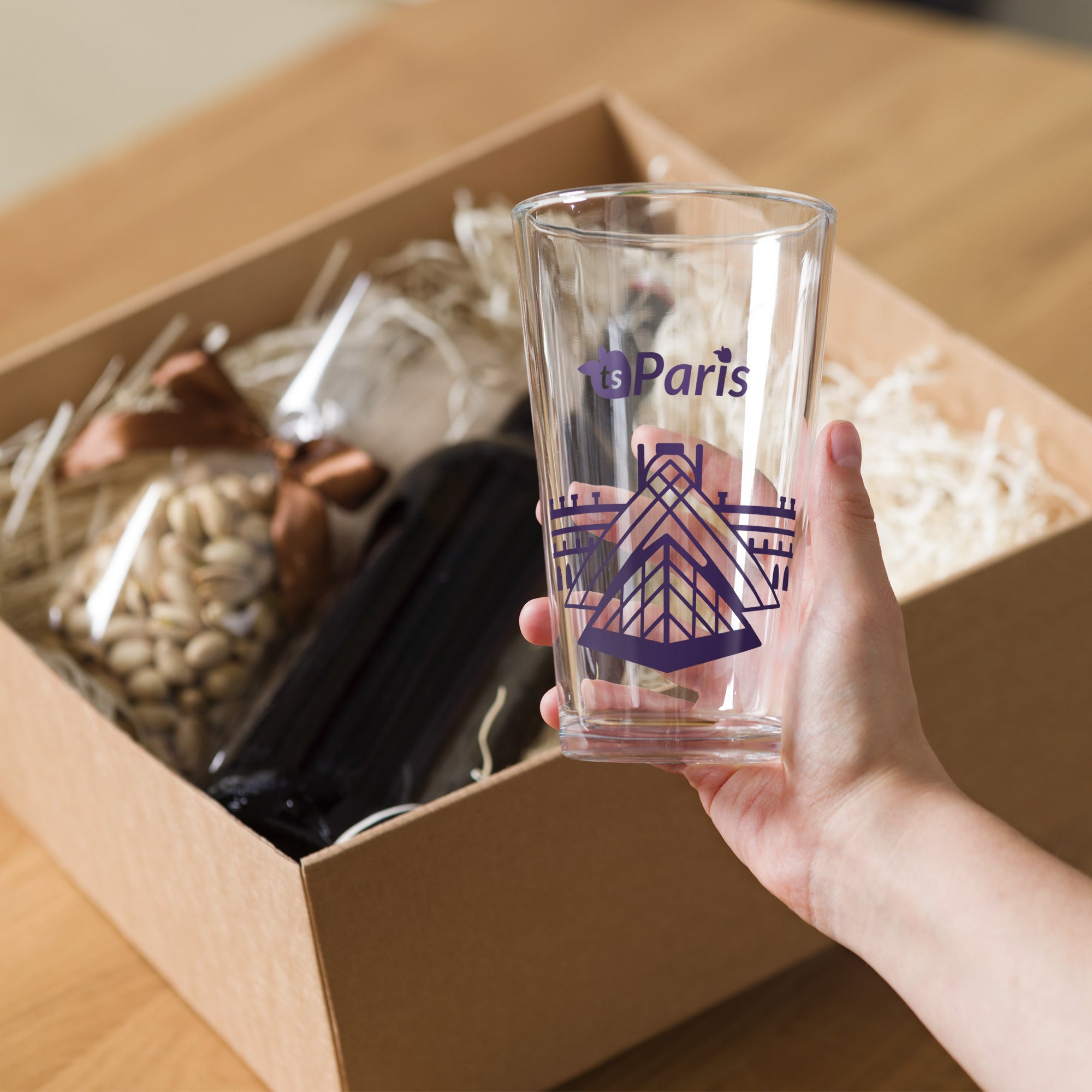 tsgabrielle® • Paris - Pirâmide do Louvre • Copo Shaker Pint • 473 ml