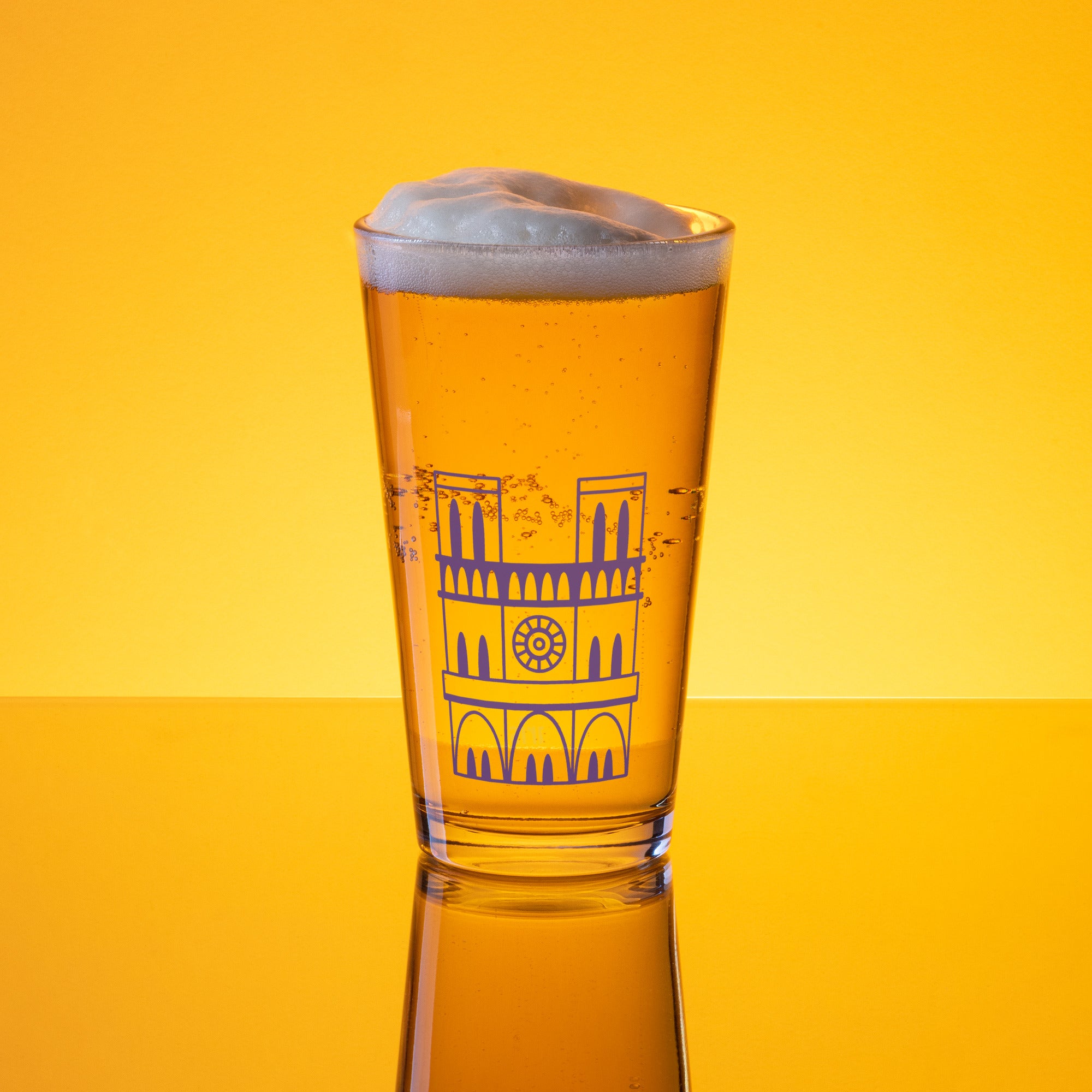 tsgabrielle® • Paris - Catedral de Notre-Dame • Copo Shaker Pint • 16 oz