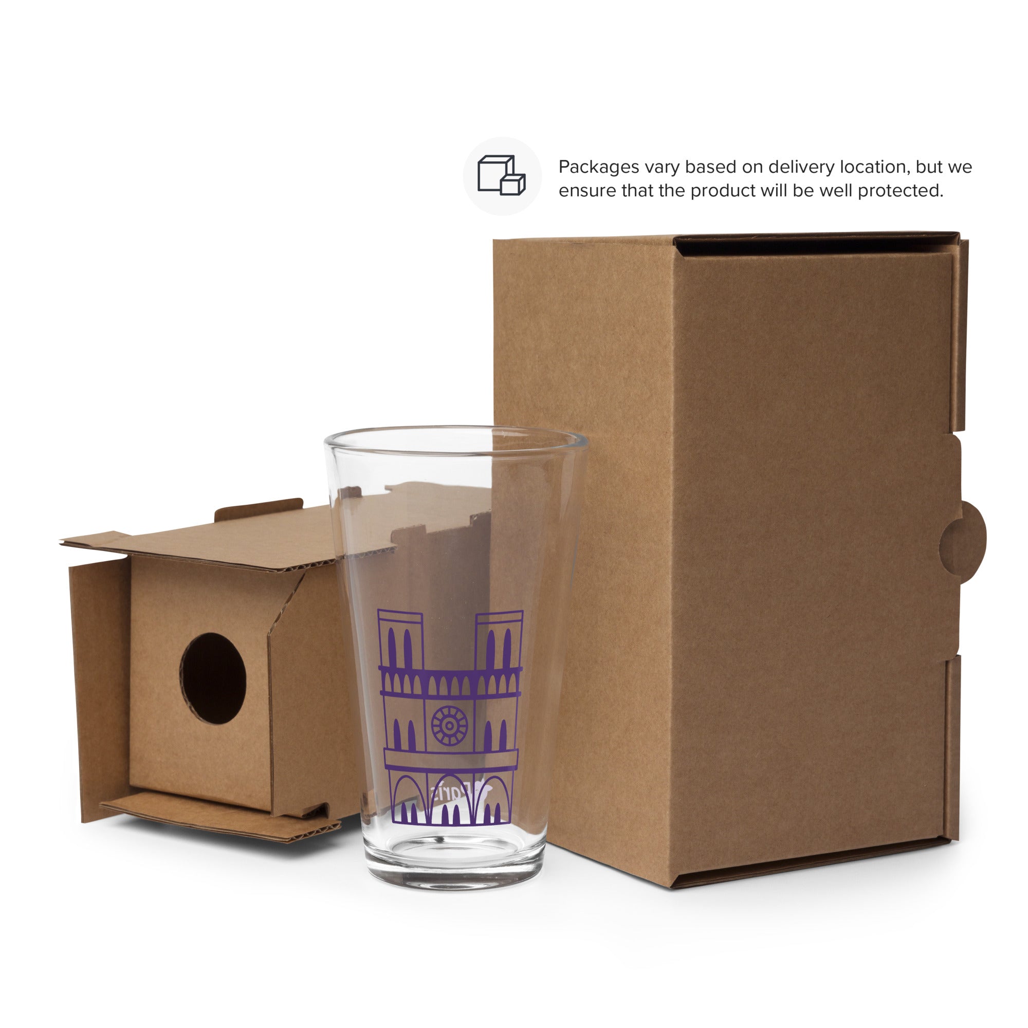 tsgabrielle® • Paris - Catedral de Notre-Dame • Copo Shaker Pint • 473 ml