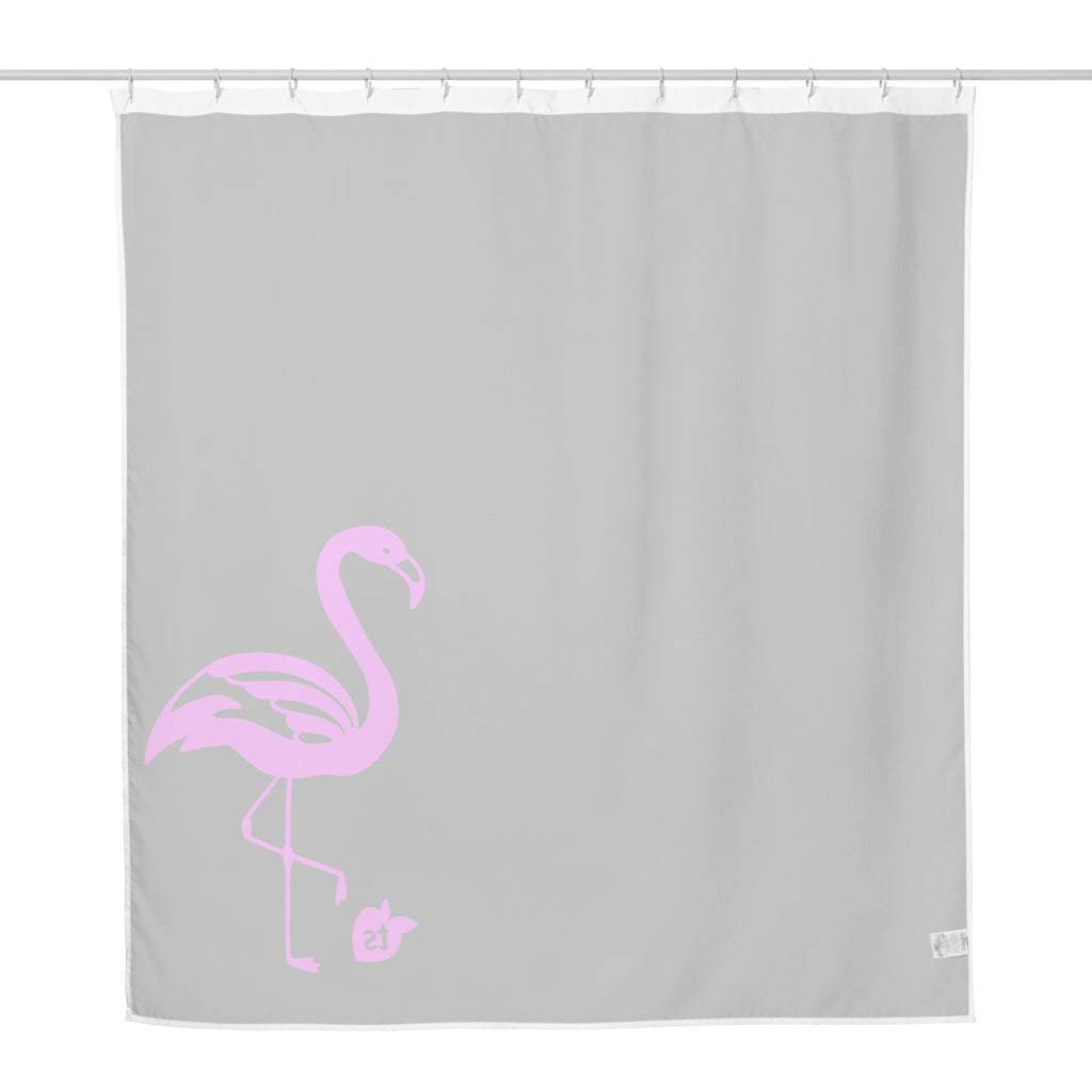 tsgabrielle® • Rosa Flamant • Cortina de Chuveiro • Preto • 180 x 188 cm