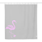 tsgabrielle® • Rosa Flamant • Cortina de Chuveiro • Preto • 180 x 188 cm