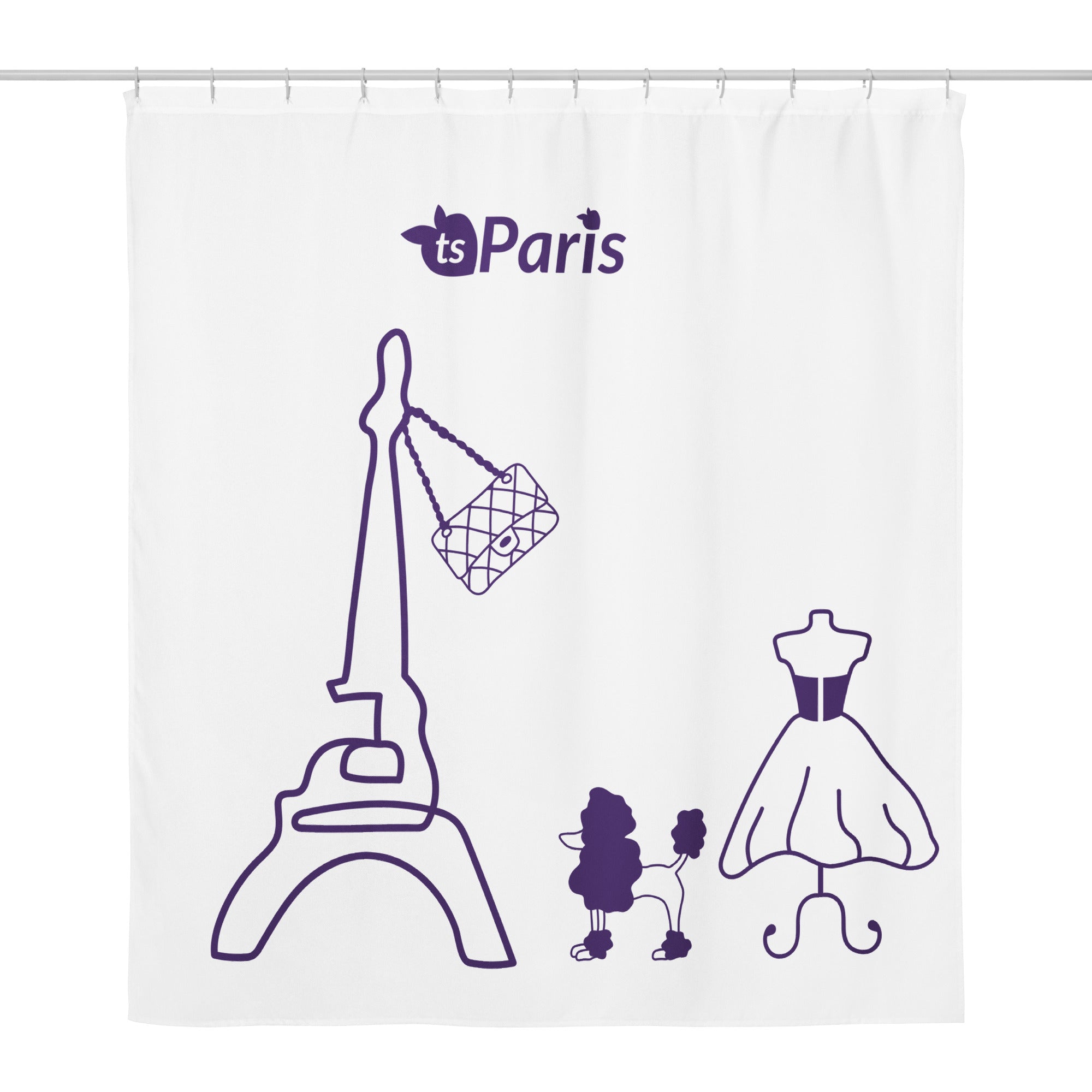 tsgabrielle® • Paris - Semana de Moda • Cortina de Chuveiro