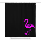 tsgabrielle® • Rosa Flamant • Cortina de Chuveiro • Preto • 180 x 188 cm