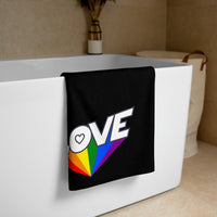 tsgabrielle® • Pride 25 - Love • Toalha • Preto • 76 x 152 cm