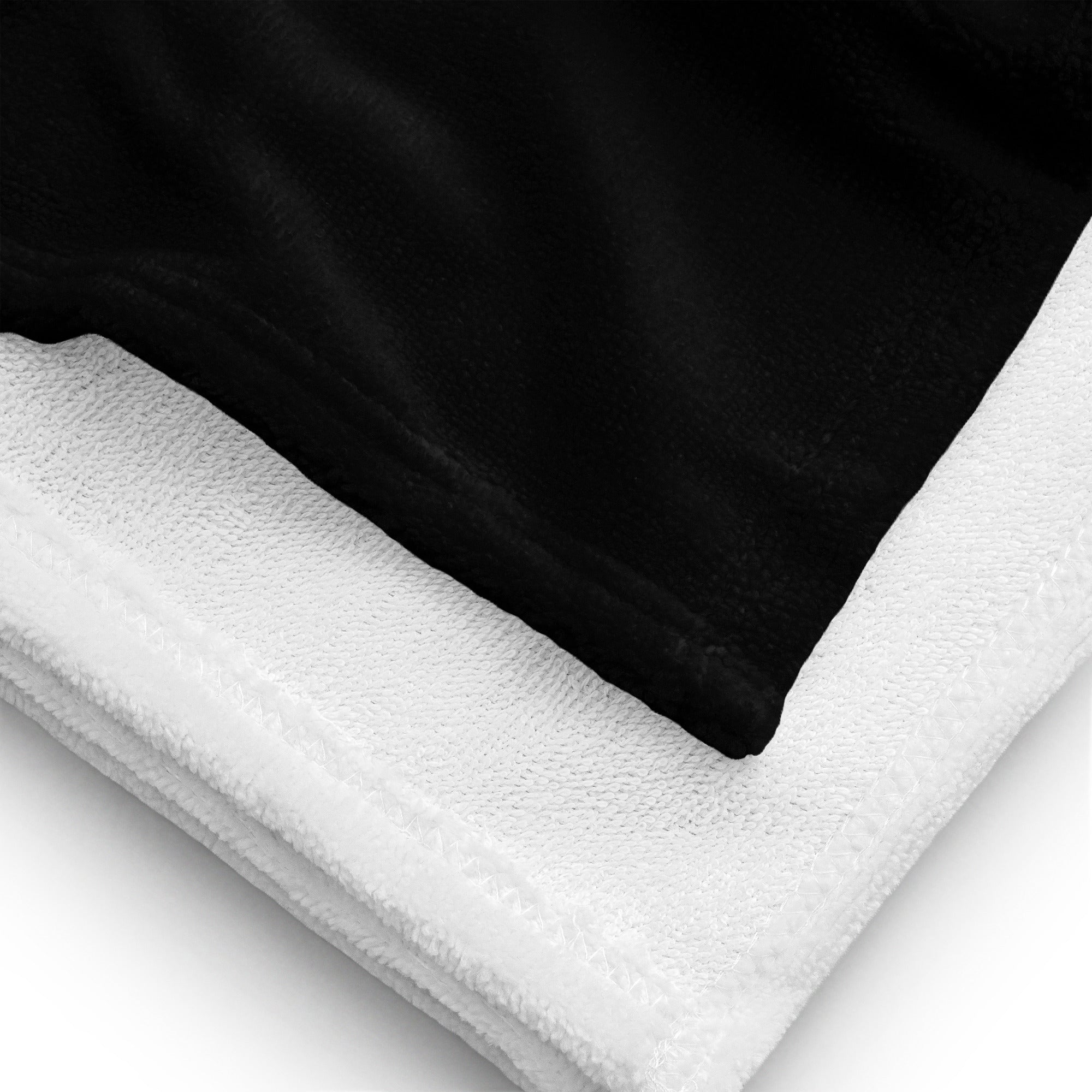 402 - tsgabrielle® • Pride 25 - Love • Toalha • Preta • 76 x 152 cm
