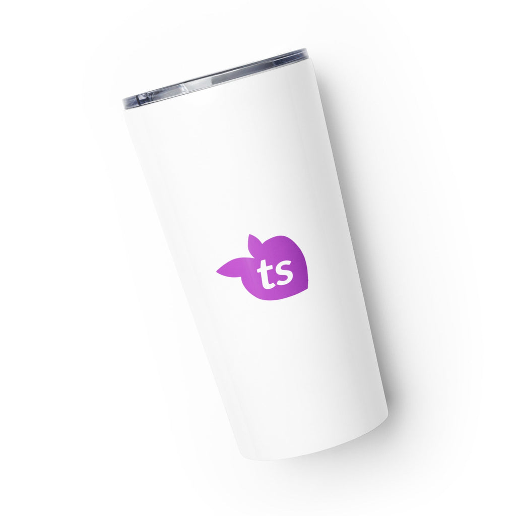 tsgabrielle® • Copo Cônico • Branco • Aço Inoxidável