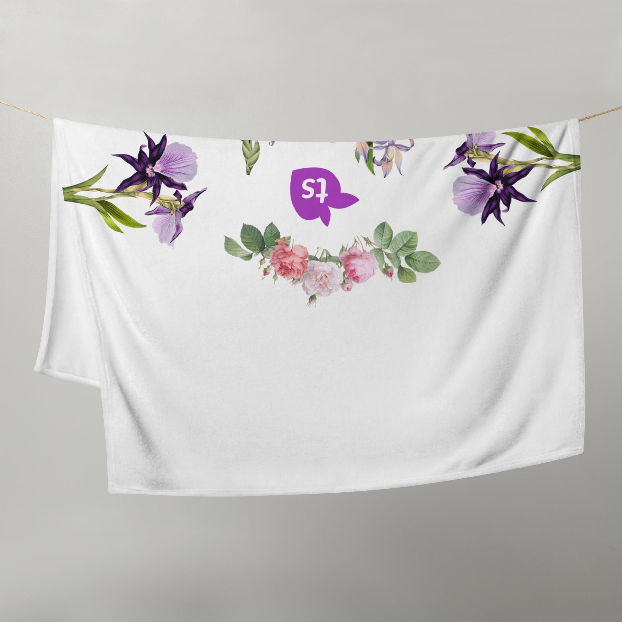 tsgabrielle® • TransFLOWer • Manta • Branca • 3 tamanhos