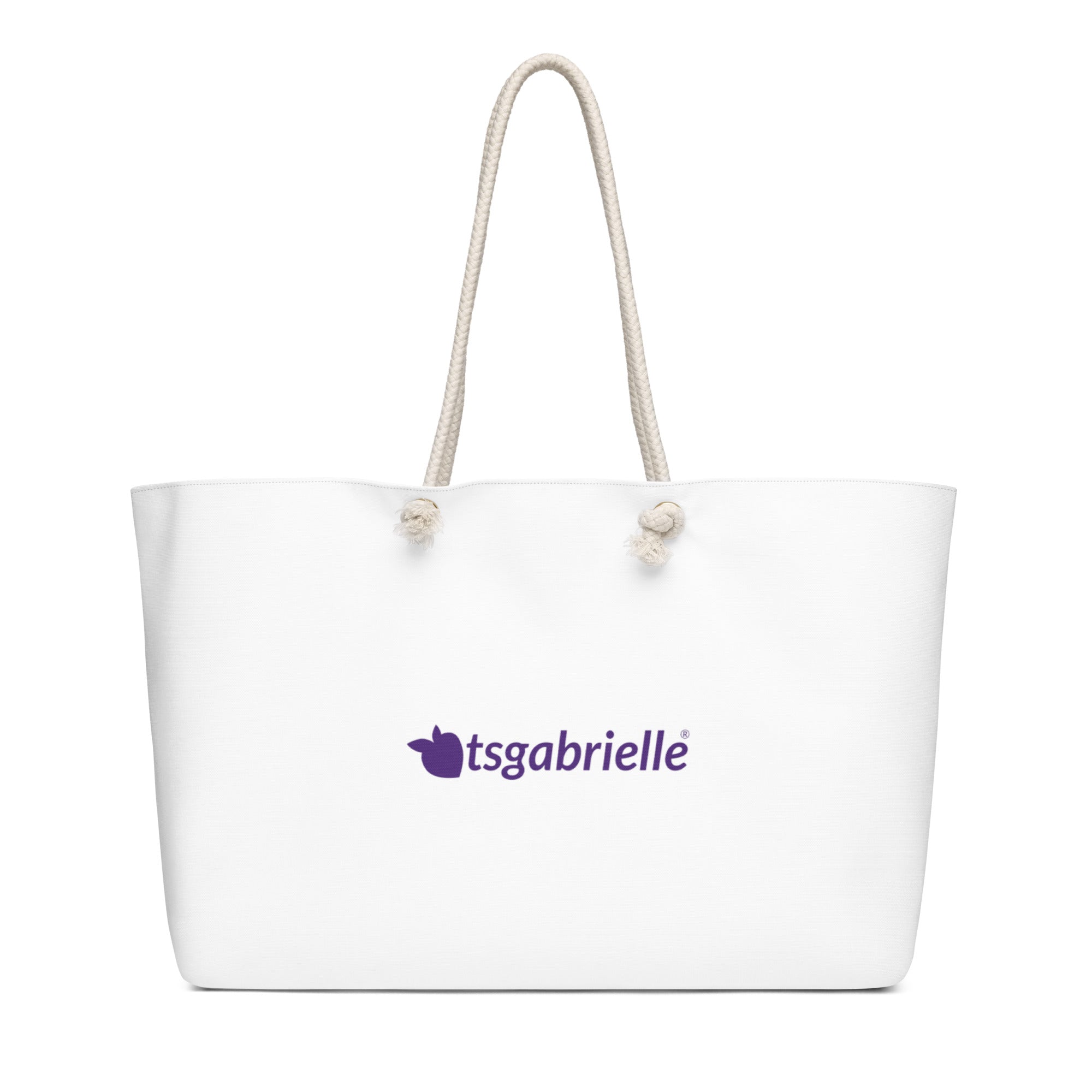 tsgabrielle® • Paris - Arco do Triunfo • Bolsa de fim de semana grande • Branca