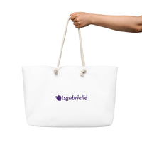 tsgabrielle® • Paris - Arco do Triunfo • Bolsa de fim de semana grande • Branca