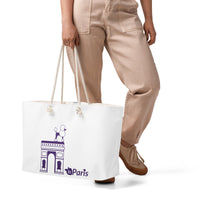 tsgabrielle® • Paris - Arco do Triunfo • Bolsa de fim de semana grande • Branca