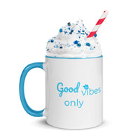 tsgabrielle® • Good Vibes Only • Caneca com cor dentro • Cerâmica • 11 oz