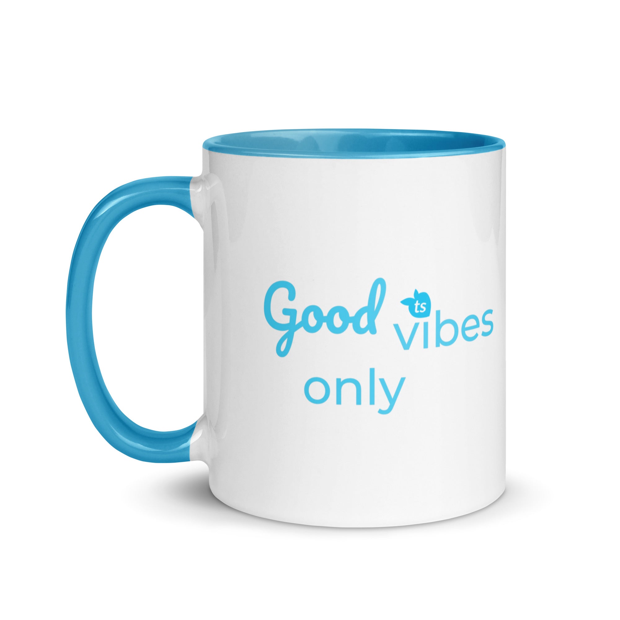 tsgabrielle® • Good Vibes Only • Caneca com cor dentro • Cerâmica • 11 oz