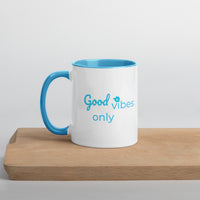 tsgabrielle® • Good Vibes Only • Caneca com cor dentro • Cerâmica • 11 oz