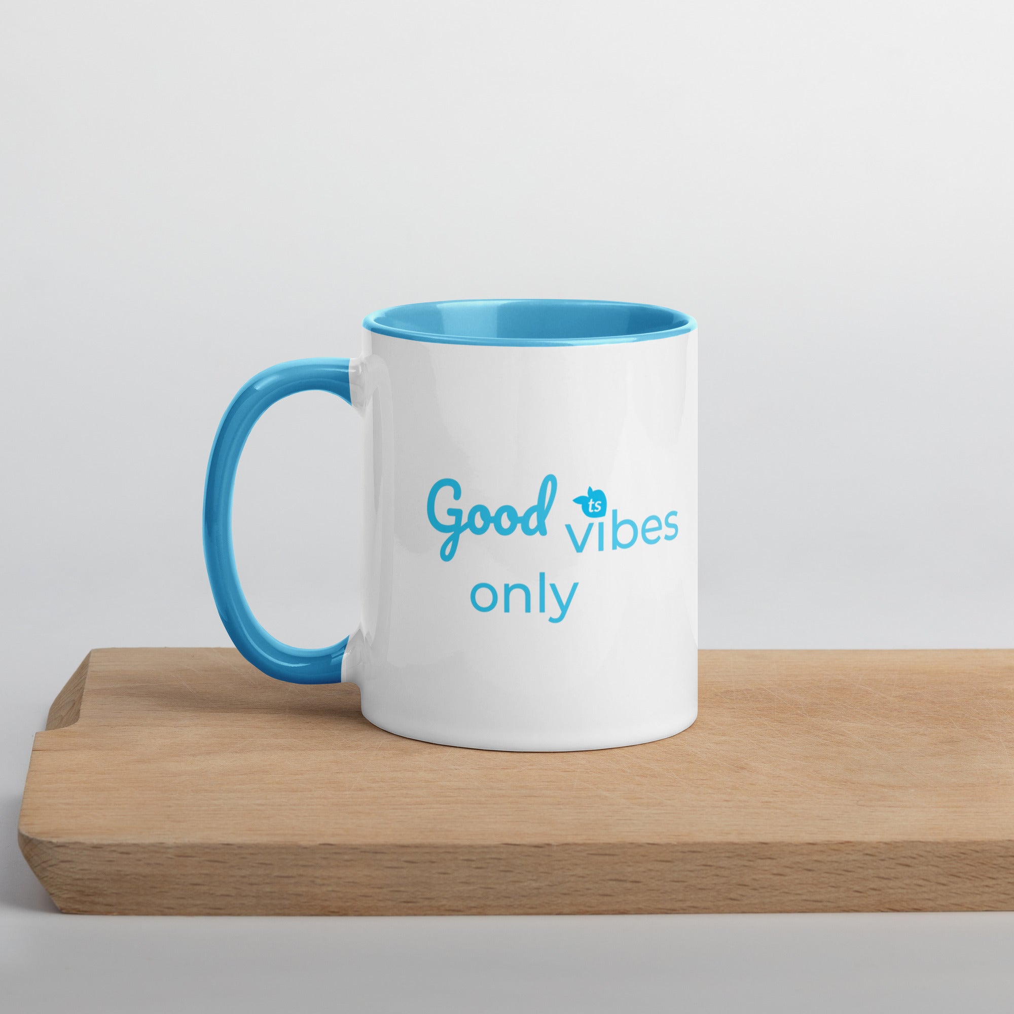 tsgabrielle® • Good Vibes Only • Caneca com cor dentro • Cerâmica • 11 oz