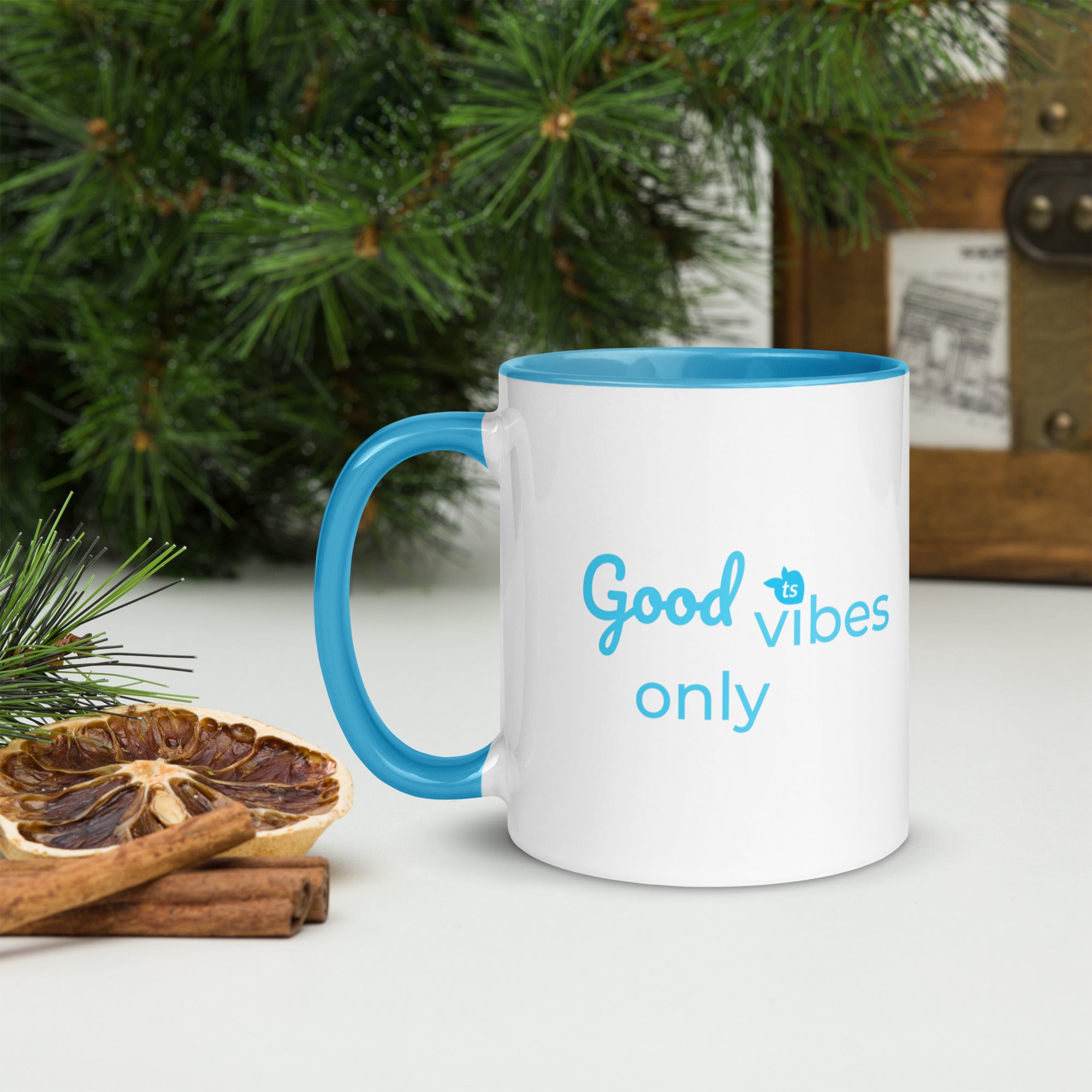 tsgabrielle • Good Vibes Only • Caneca com cor dentro • Cerâmica • 325 ml
