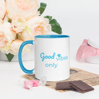 tsgabrielle® • Good Vibes Only • Caneca com cor dentro • Cerâmica • 11 oz