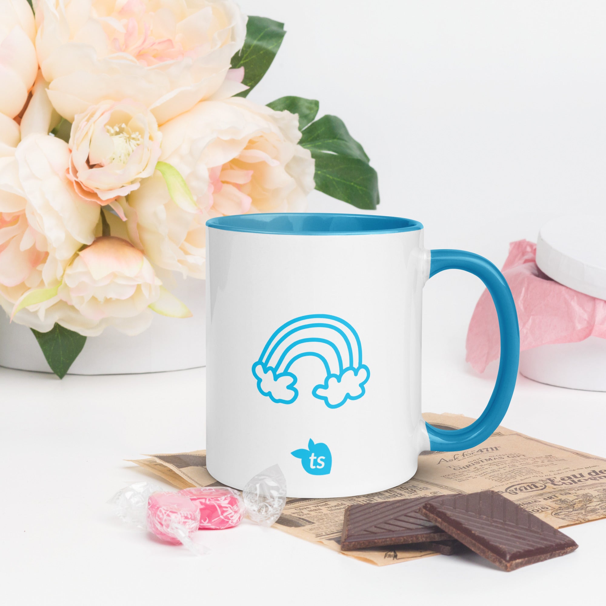 tsgabrielle • Good Vibes Only • Caneca com cor dentro • Cerâmica • 325 ml