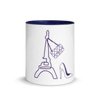 tsgabrielle® • Paris - La Tour Eiffel • Caneca com cor interna • Cerâmica • 325 ml
