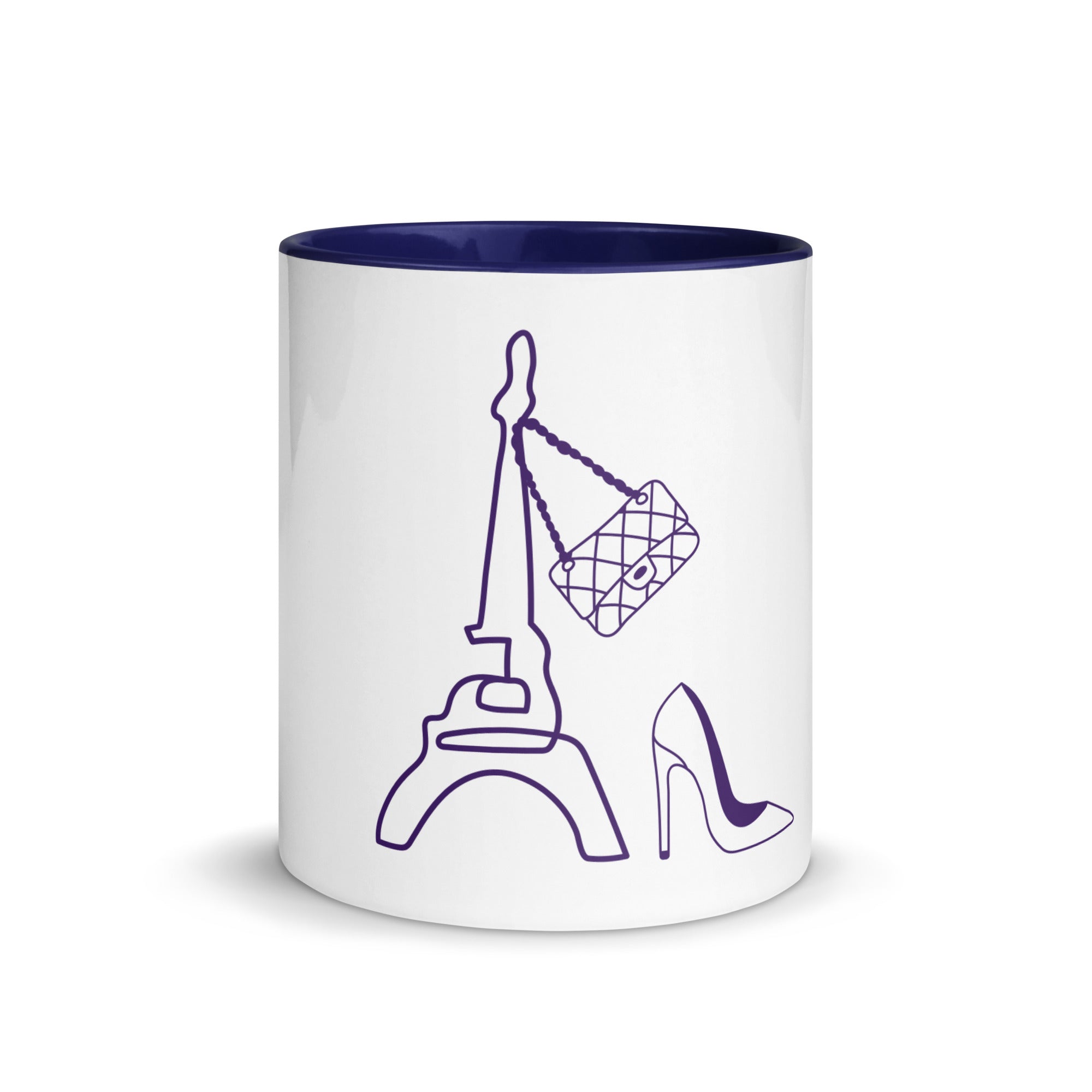 tsgabrielle® • Paris - La Tour Eiffel • Caneca com cor interna • Cerâmica • 325 ml