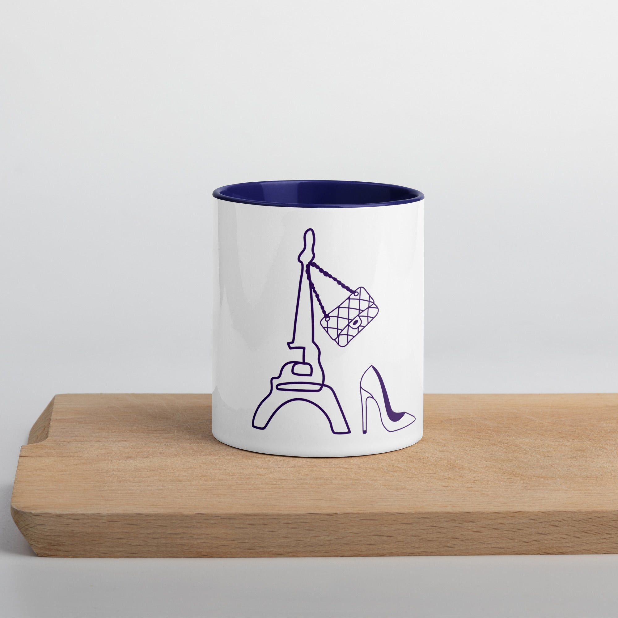 tsgabrielle® • Paris - La Tour Eiffel • Caneca com cor interna • Cerâmica • 325 ml