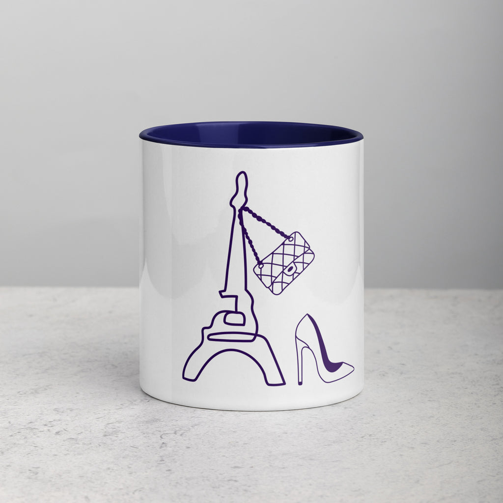 tsgabrielle • Paris • Caneca com cor interna • Cerâmica • 325 ml